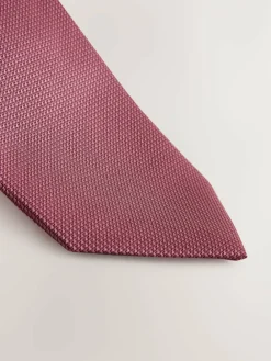 Next Dusky Pink Slim Textured Tie^ Ties & Pocket Squares