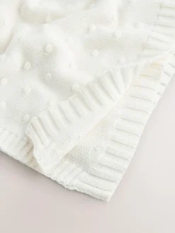 New Next Baby Bobble Blanket Ecru