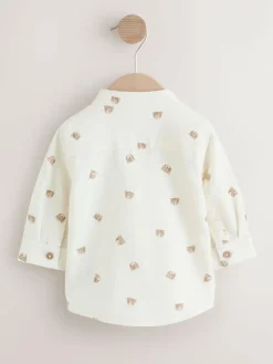 Next Long Sleeve Grandad Collar All-Over Print Character Shirt (3mths-7yrs)^BOY Suits & Vest|Shirts