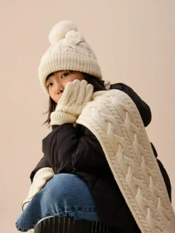 Next Cable Beanie Scarf and Gloves Set (3-16yrs)^ Hats, Gloves & Scarves