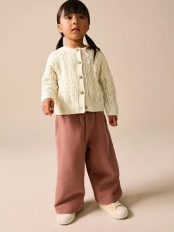 Next Ecru Cable Cardigan (3mths-7yrs)^ Knitwear|Knitwear