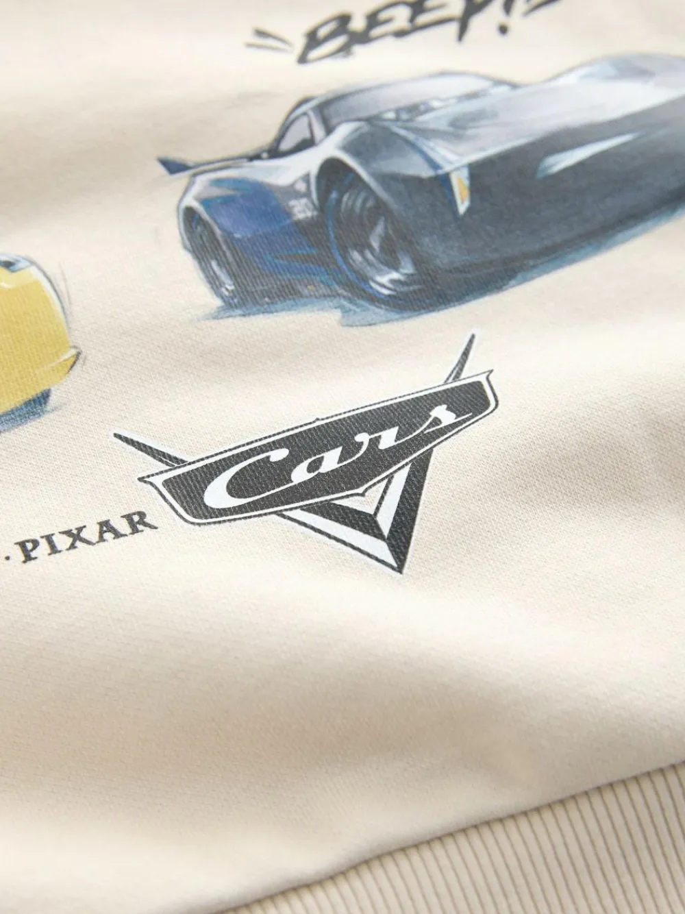 Hot Next Ecru Cars Printed Sweatshirt (6mths-7yrs)
