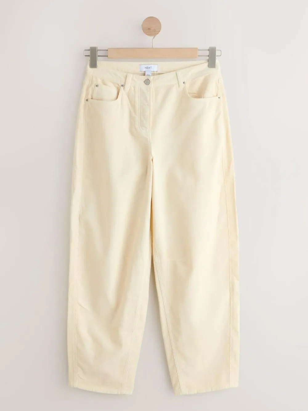 Sale Next Cord Barrel Leg Trousers Ecru