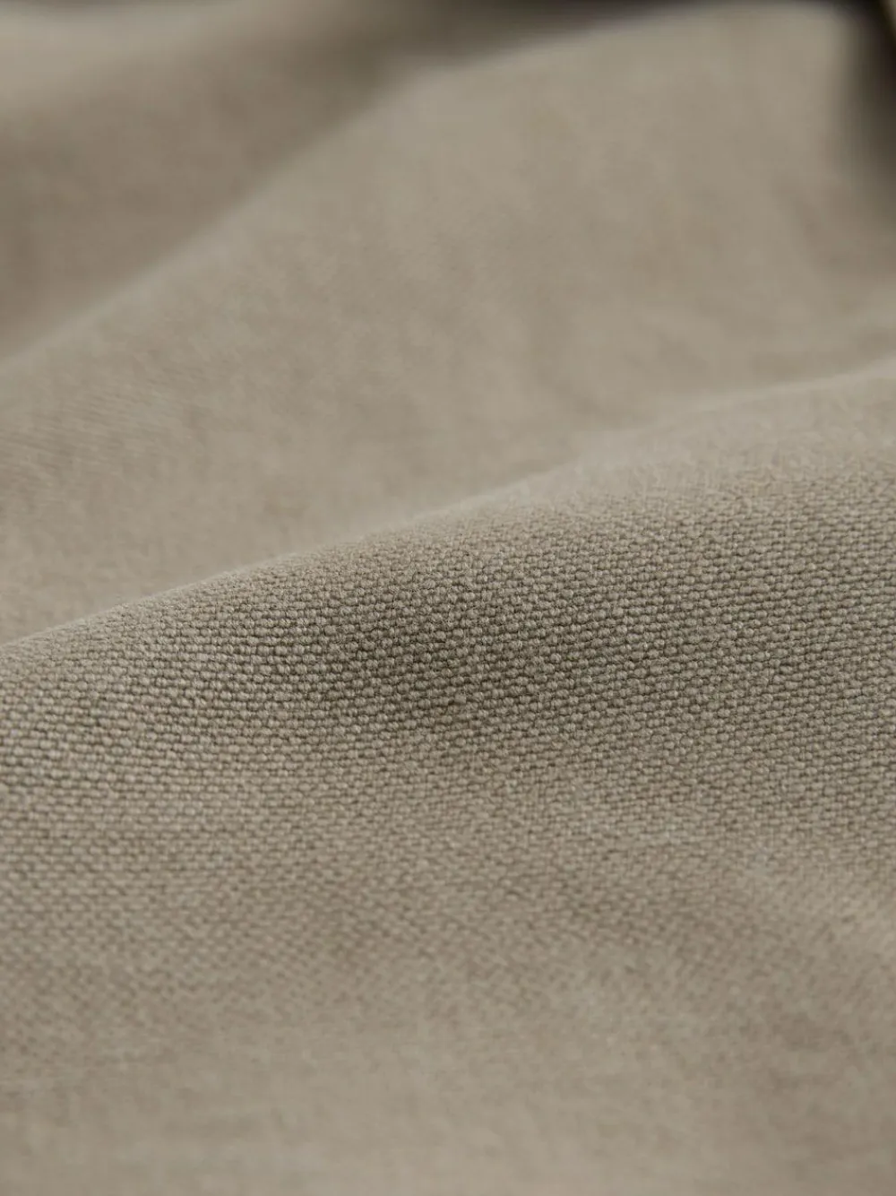 Best Next Corduroy Collar Canvas Shacket Overshirt Ecru