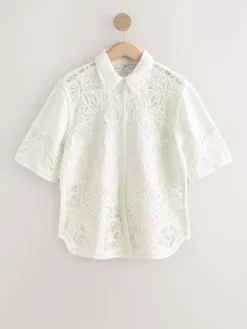 Next Crochet Short Sleeve Shirt^Women Tops & T-Shirts|Blouses & Shirts