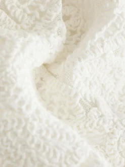 Next Ecru Crochet Tie Waist Shorts^Women Shorts