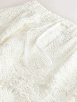 Next Ecru Crochet Tie Waist Shorts^Women Shorts