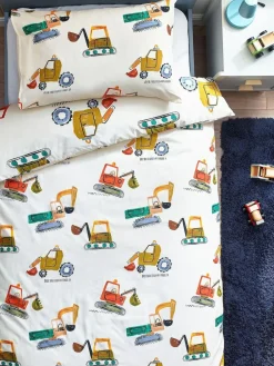 Clearance Next Ecru Diggers Duvet Cover and Pillowcase Set