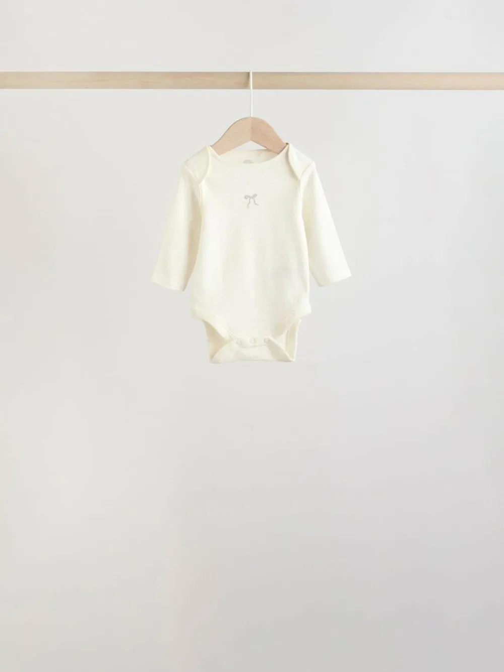 Hot Next Ecru Fairy Mouse 5 Pack Long Sleeve Baby Bodysuits