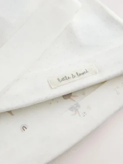 Hot Next Ecru Fairy Mouse 3 Pack Tie Top Baby Beanies (0mths-2yrs)