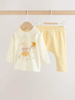 Discount Next Long Sleeve Top and Legging Baby 2 Piece Set (0mths-2yrs) Ecru Fairy Mouse