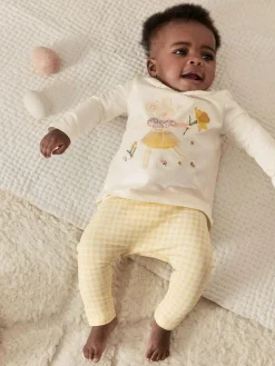 Discount Next Long Sleeve Top and Legging Baby 2 Piece Set (0mths-2yrs) Ecru Fairy Mouse