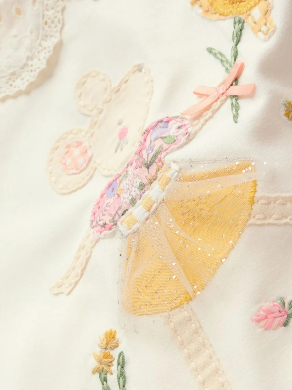 Discount Next Long Sleeve Top and Legging Baby 2 Piece Set (0mths-2yrs) Ecru Fairy Mouse