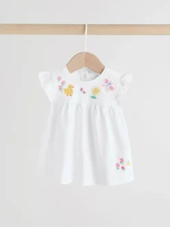 Outlet Next Ecru Fairy Short Sleeve Baby Top and Leggings 2 Piece set (0mths-2yrs)