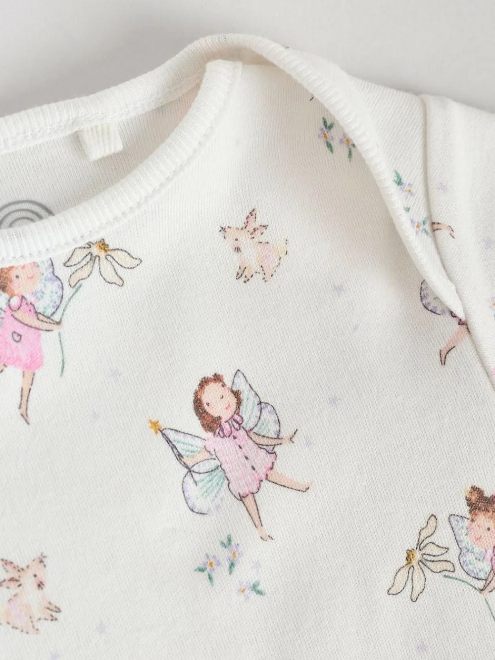 Next Ecru Fairy Short Sleeve Bodysuits 5 Pack^ Multipacks|Bodysuits & Vests