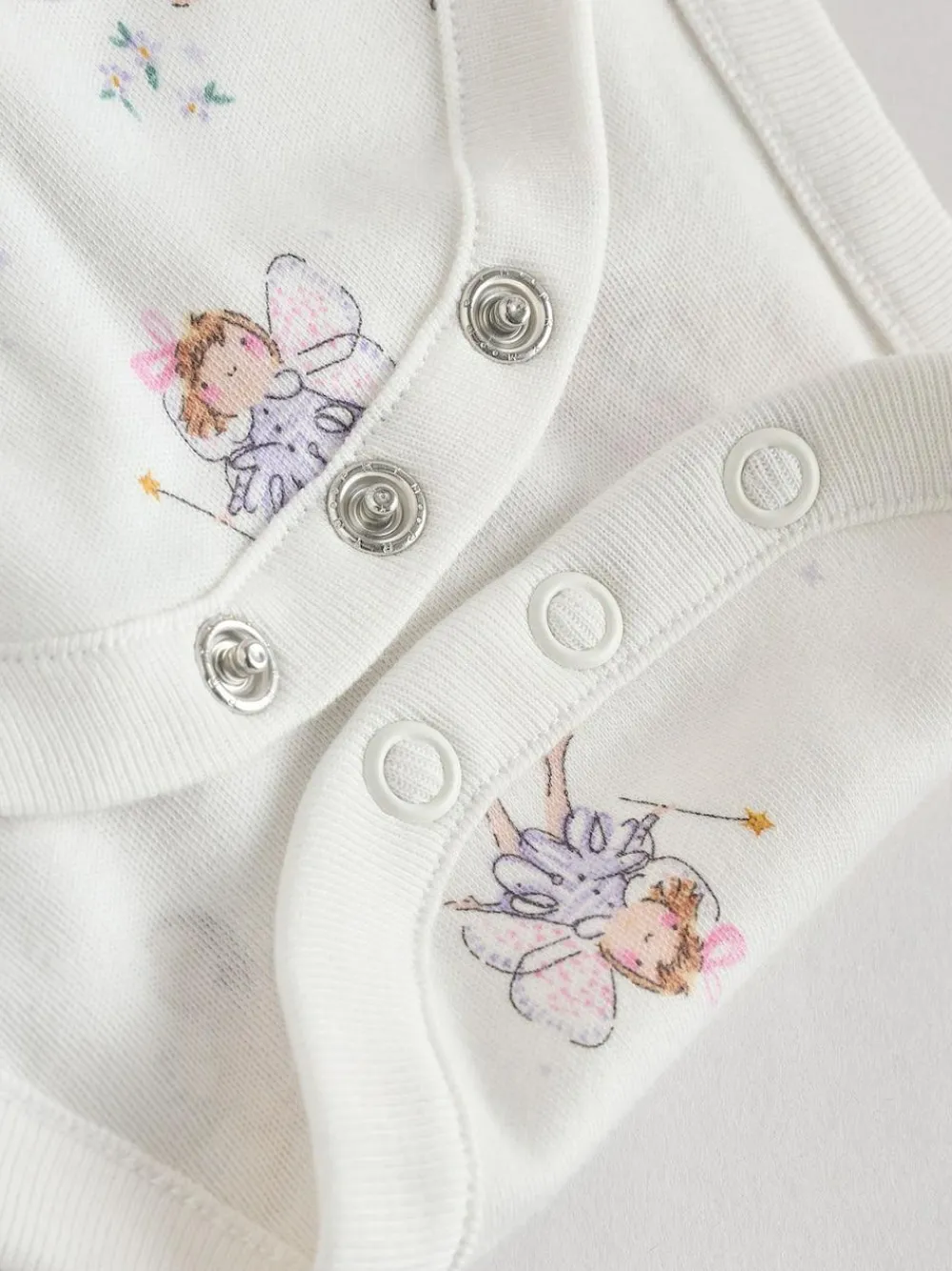 Next Ecru Fairy Short Sleeve Bodysuits 5 Pack^ Multipacks|Bodysuits & Vests