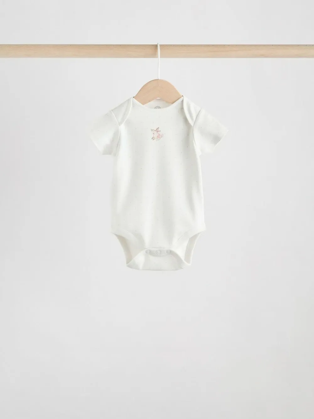 Next Ecru Fairy Short Sleeve Bodysuits 5 Pack^ Multipacks|Bodysuits & Vests