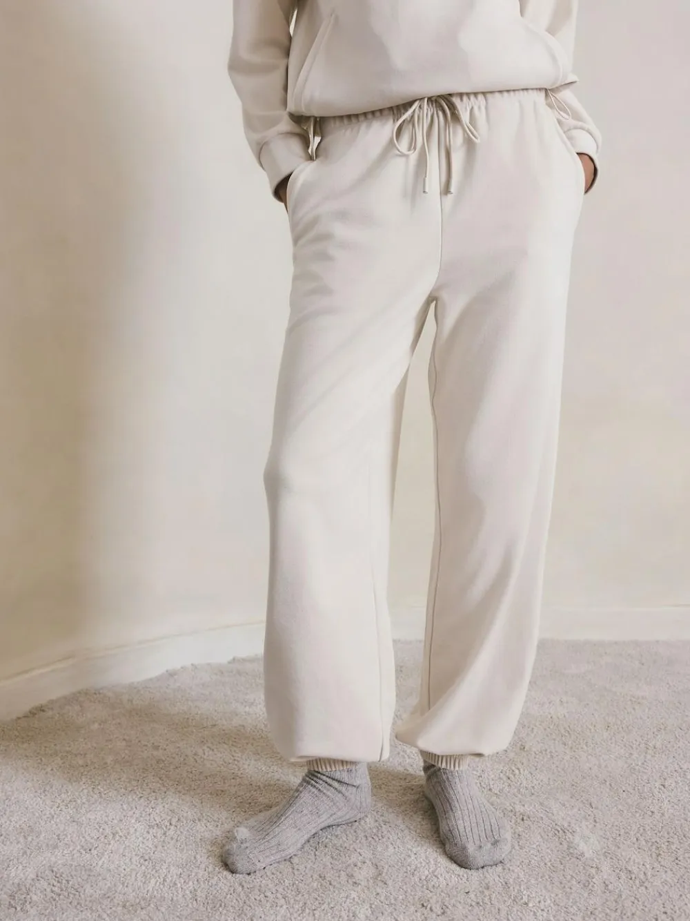 Best Next Fleece Joggers Ecru