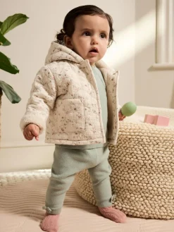 Discount Next Ecru Floral Baby Crinkle Jersey Coat (0mths-2yrs)