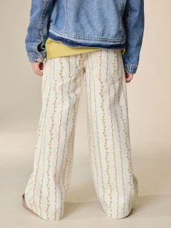 Clearance Next Ecru Floral Printed Jeans (3-16yrs)