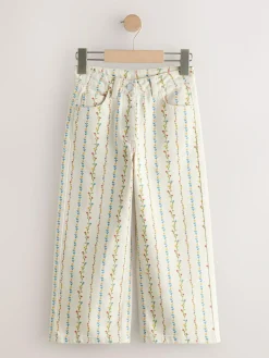 Clearance Next Ecru Floral Printed Jeans (3-16yrs)