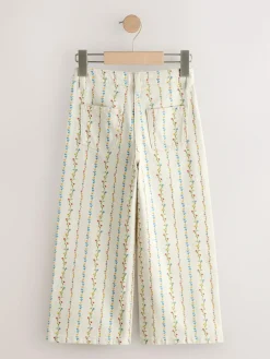 Clearance Next Ecru Floral Printed Jeans (3-16yrs)