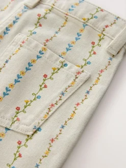 Clearance Next Ecru Floral Printed Jeans (3-16yrs)