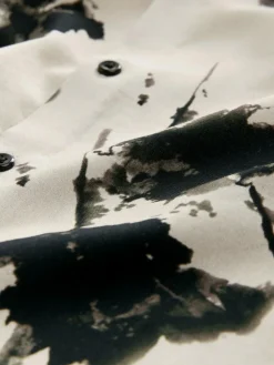 Next Ecru Floral Short Sleeve Printed Shirt (3-16yrs)^BOY Shirts