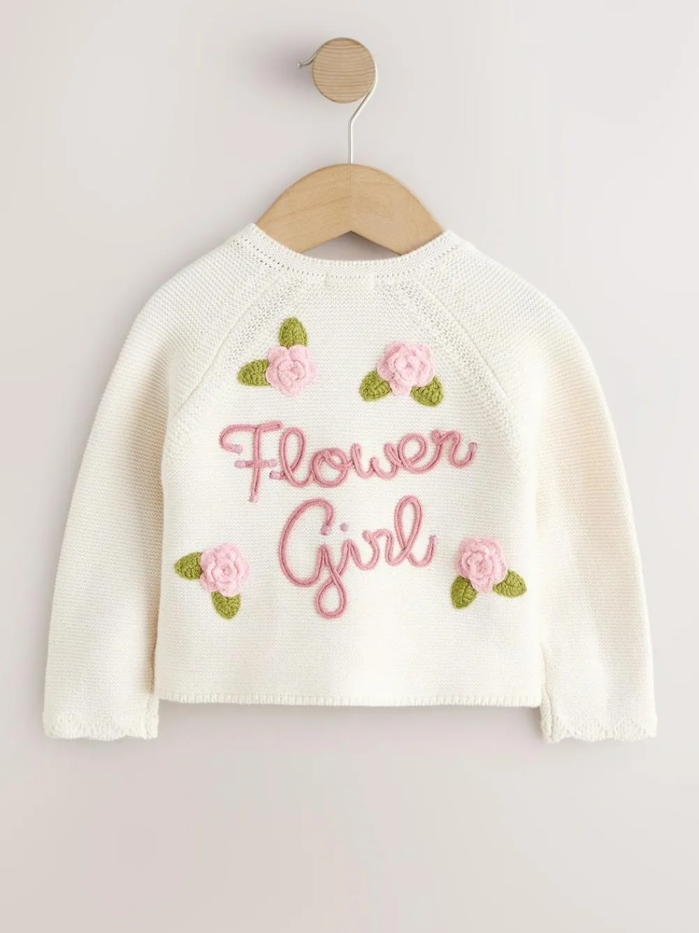 Next Ecru Flower Girl Occasion Cardigan (3mths-7yrs)^ Knitwear|Knitwear