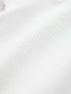 Next Frill Shoulder Ribbed Vest (3mths-7yrs) Ecru