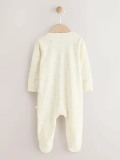 New Next Two Way Zip Baby Sleepsuit (0-18mths) Ecru I Love My Mummy