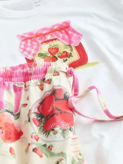 Next Ecru Jam Short Sleeve Pyjamas^Women Pyjamas|All Night & Lounge