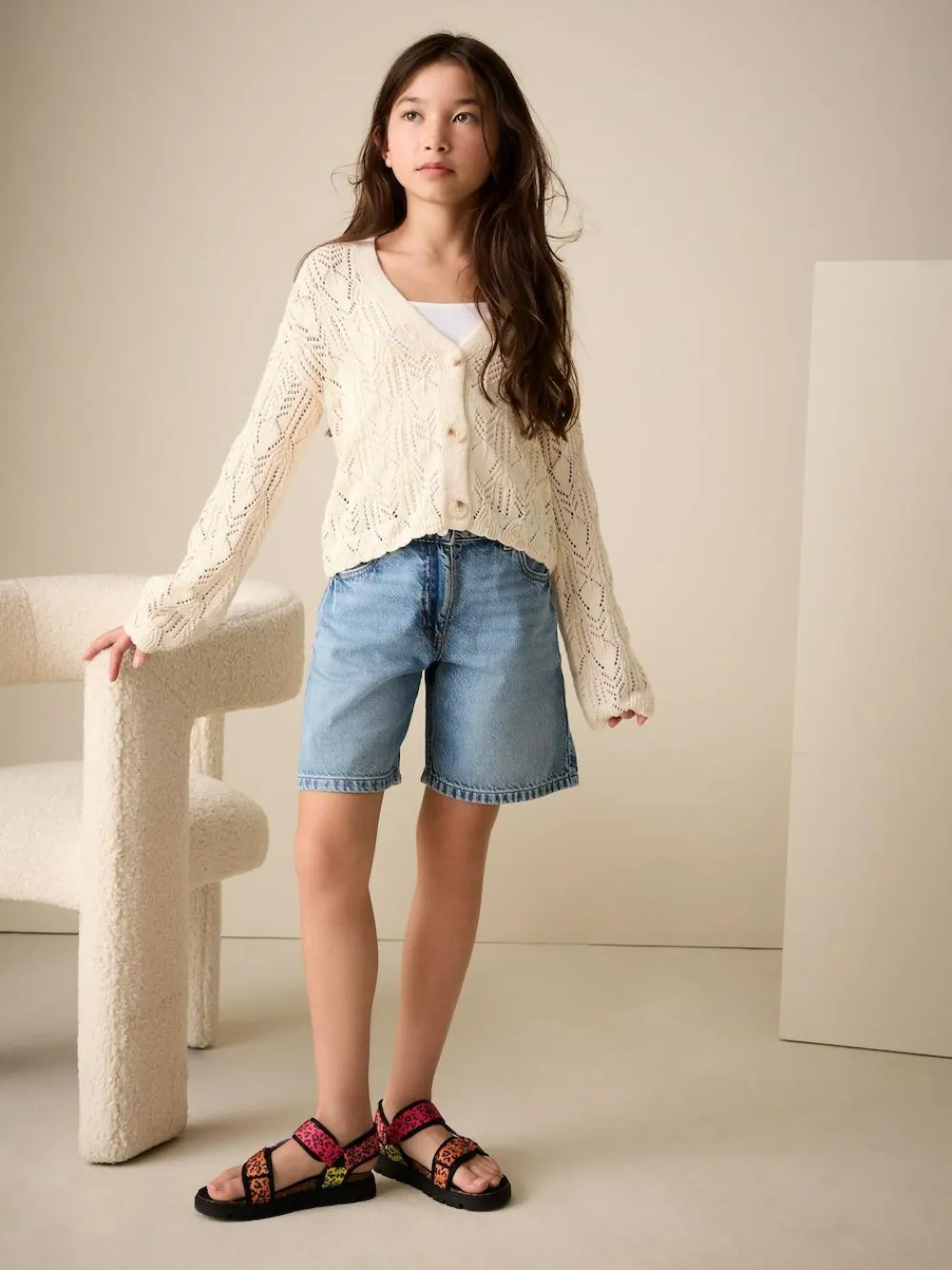 Sale Next Knitted Cardigan (3-16yrs) Ecru