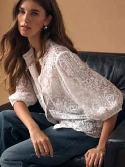 Next Lace Half Sleeve Blouse^Women Blouses & Shirts