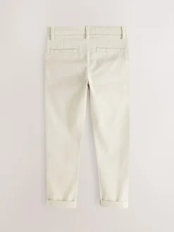 Discount Next Ecru Neutral Skinny Fit Stretch Chino Trousers (3-17yrs)