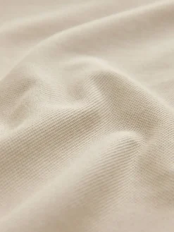 Best Next Ecru Oatmeal Regular Fit Long Sleeve Pique Polo Shirt