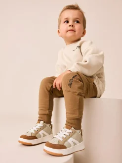 Online Next Utility Sweatshirt and Super Skinny Joggers Set (3mths-7yrs) Ecru Off White