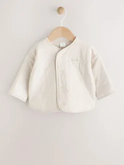 Hot Next Ecru Quilted Milk Club Baby Jacket
