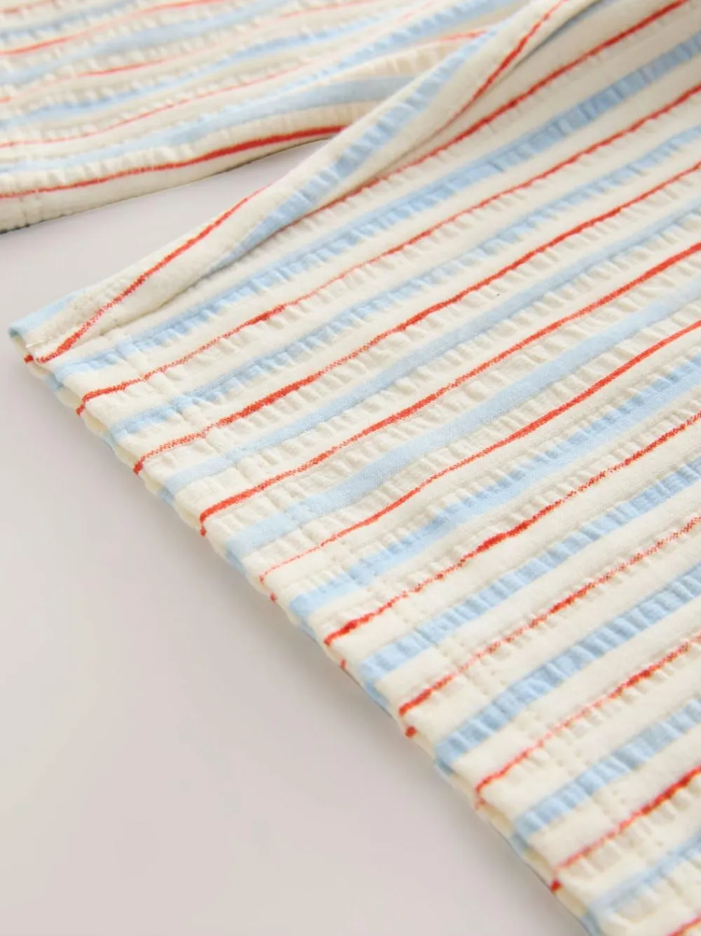 Hot Next Ecru Red & Blue Stripe Wide Leg Trousers (3mths-7yrs)