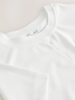 Next Short Sleeve Keyhole Crew Neck Top^Women Tops & T-Shirts|Blouses & Shirts