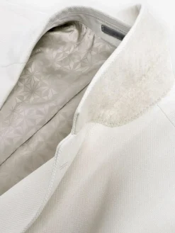 Clearance Next Ecru Slim Fit Textured Suit Jacket