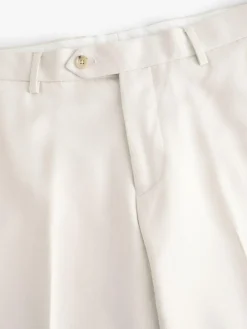 Next Ecru Slim Fit Textured Suit Trousers^ Pants & Chinos