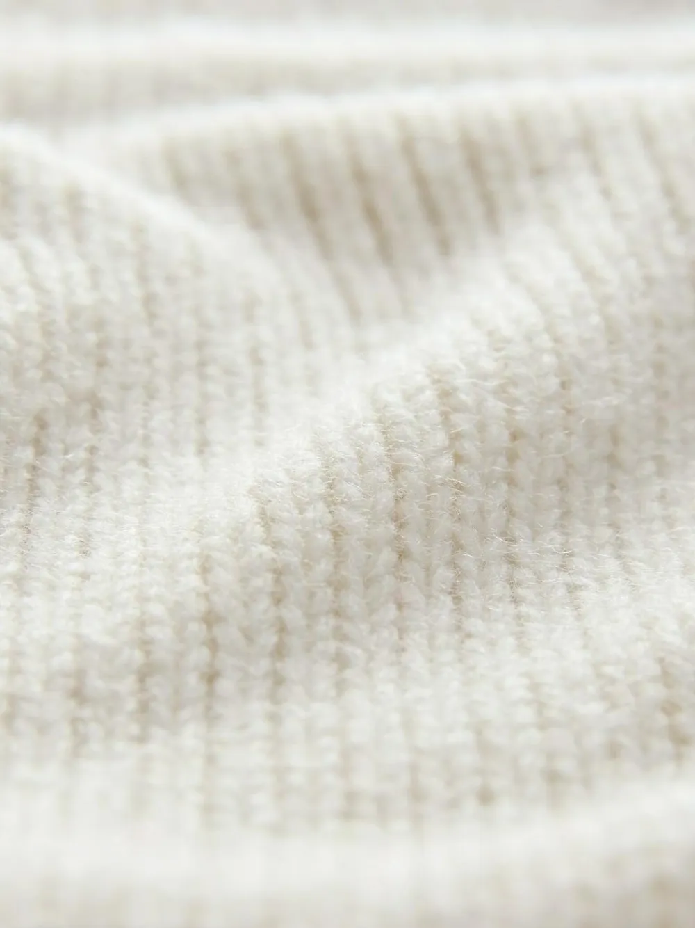 Discount Next Stand Neck Chunky Knit Jumper With Wool Ecru