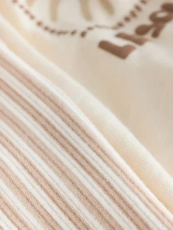 Next Ecru Sun Short Sleeve T-Shirt and Cycle Shorts Set (3mths-7yrs)