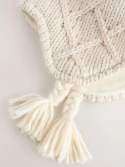 Next Ecru Trapper Hat (3mths-13yrs)^ Hats|Hats, Gloves & Scarves