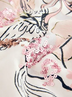 Next Ecru Unicorn Graphic Jumper Dress (3-16yrs)^ Knitwear & Sweaters|Knitwear