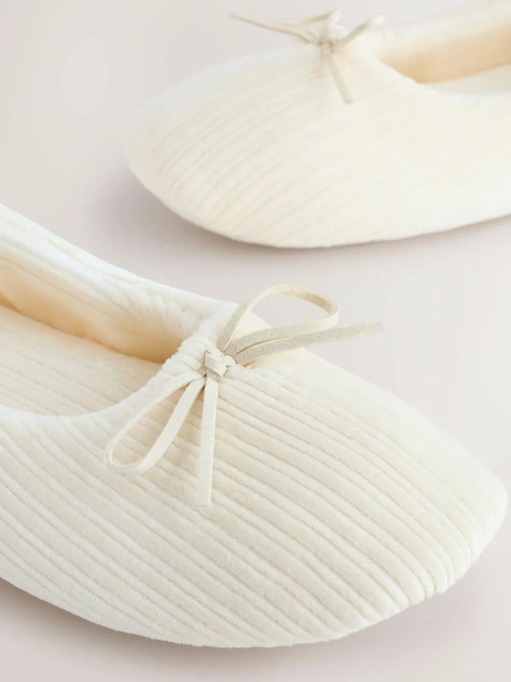 Next Velour Cord Ballet Slippers^Women All Night & Lounge|Slippers