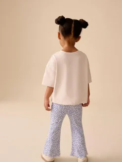 Online Next Ecru White Apple Character Short Sleeve Top and Leggings Set (3mths-7yrs)