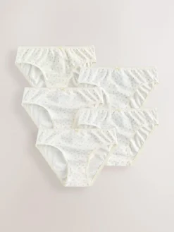 New Next Bikini Briefs 5 Pack (1.5-16yrs) Ecru White