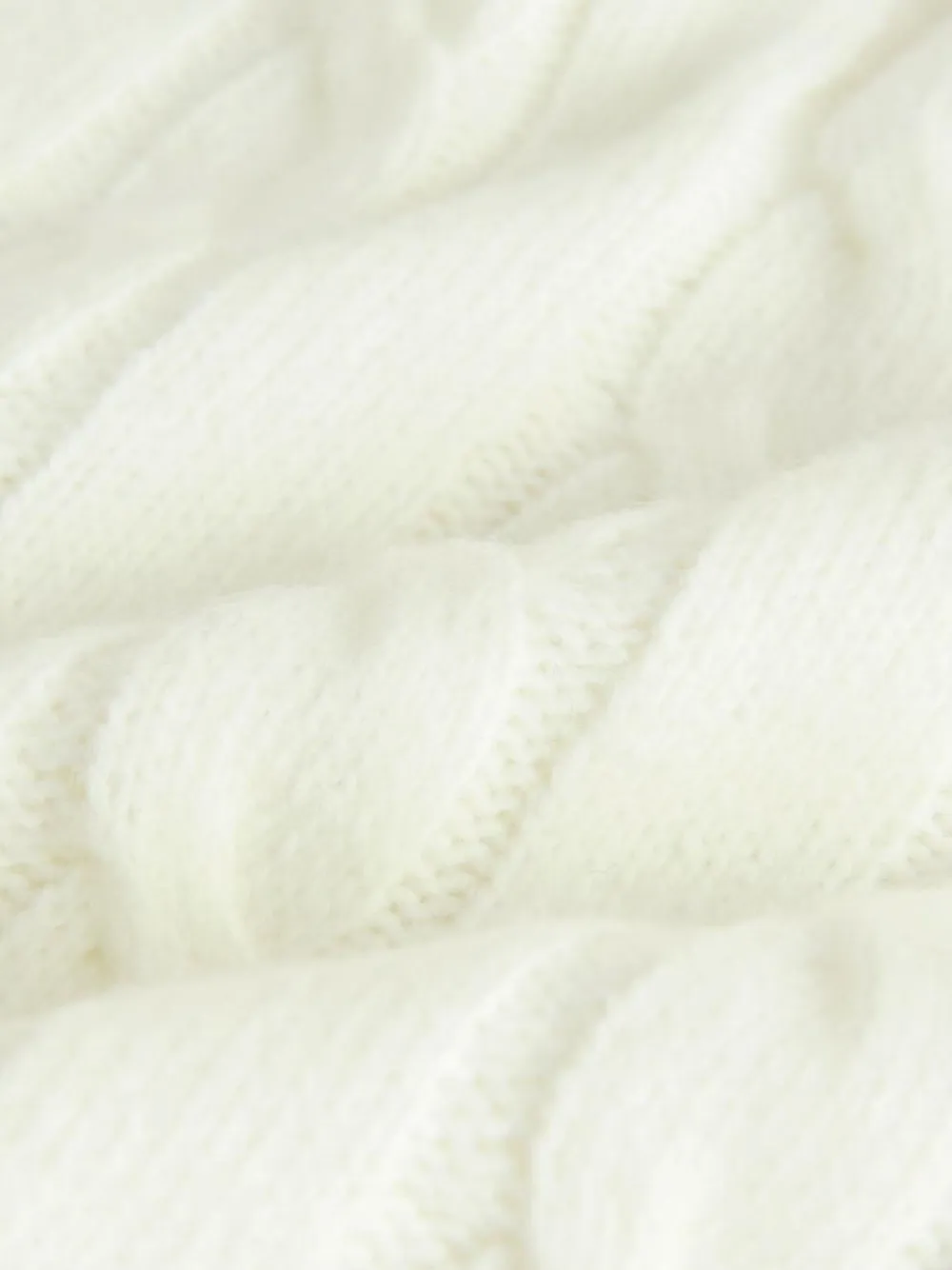 Next Ecru White Cable Knit Crew Neck Jumper (3mths-7yrs)^BOY Knitwear|Knitwear